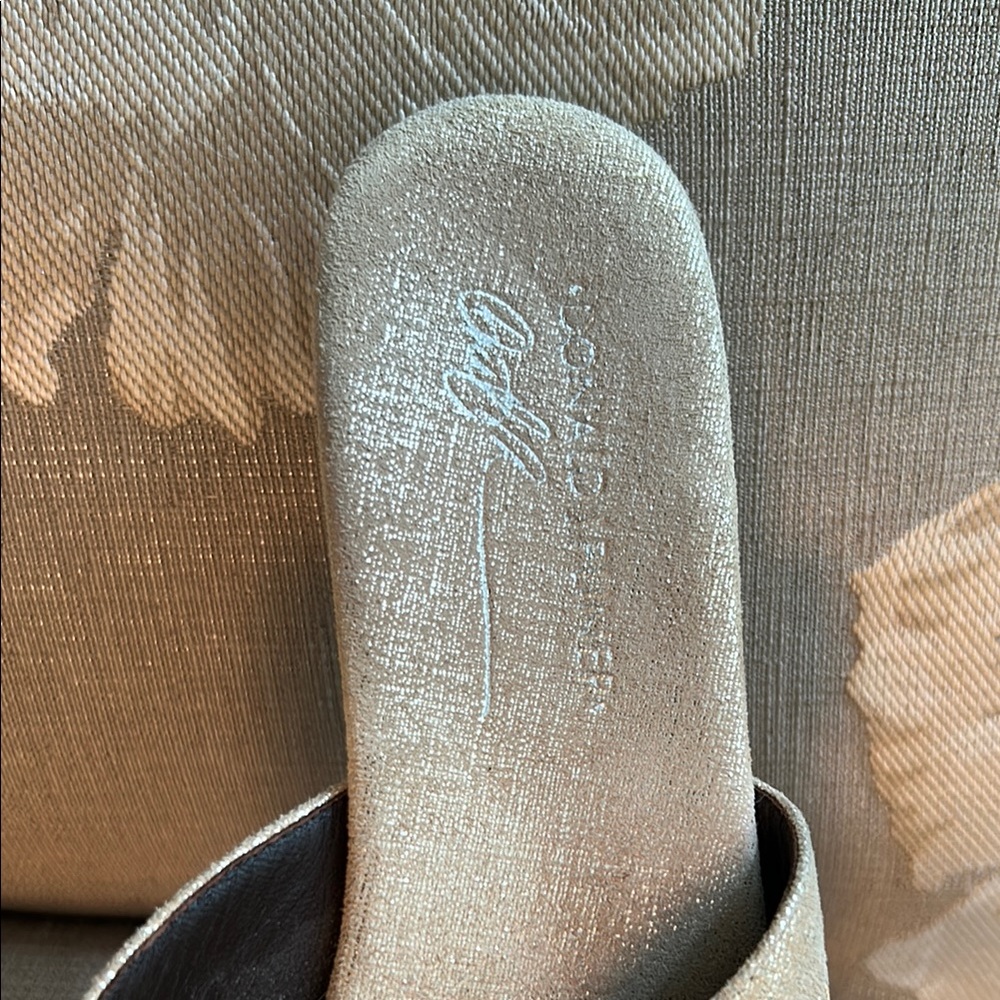 Donald J. Pliner Gold Sandals